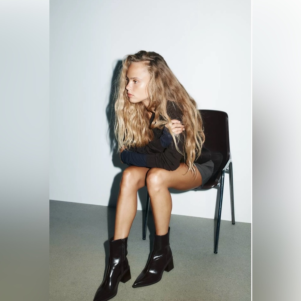Zara Brown Ankle Boots